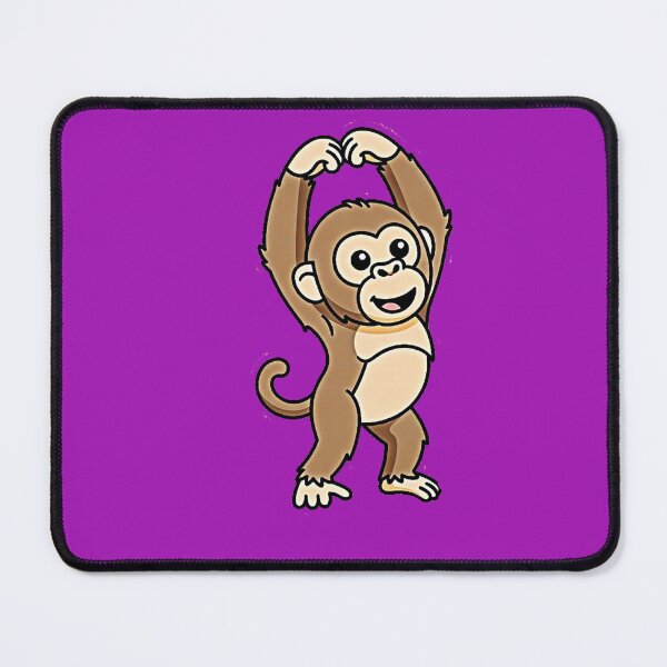 Item preview, Cute Hanging Monkey Cartoon Sticker | Funny Jungle Animal Kawaii Design designed and sold by zohocreations.