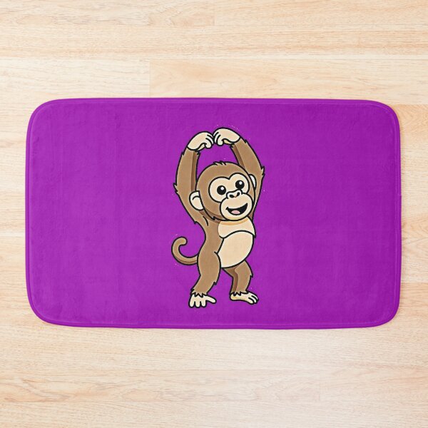 Item preview, Cute Hanging Monkey Cartoon Sticker | Funny Jungle Animal Kawaii Design designed and sold by zohocreations.