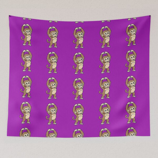 Item preview, Cute Hanging Monkey Cartoon Sticker | Funny Jungle Animal Kawaii Design designed and sold by zohocreations.