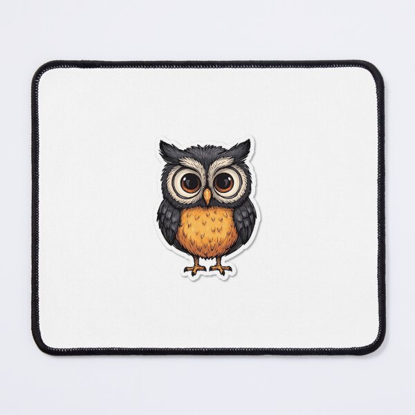 Item preview, Cute Owl Sticker | Big Eyes Cartoon Owl | Adorable Animal Sticker | Kawaii Owl Art designed and sold by ClickToSticker.