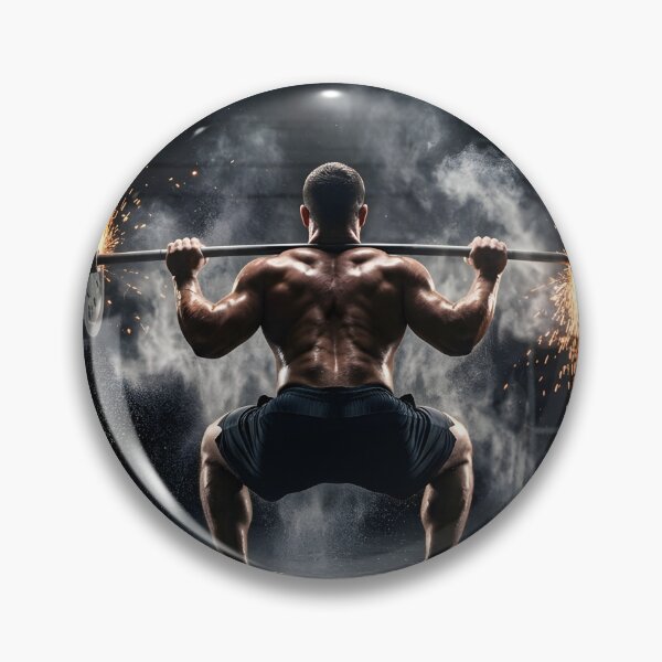 Item preview, Power Squat – Explosive Gym Strength Artwork designed and sold by Hustle DNA Studio.