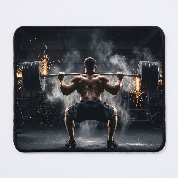 Item preview, Power Squat – Explosive Gym Strength Artwork designed and sold by Hustle DNA Studio.