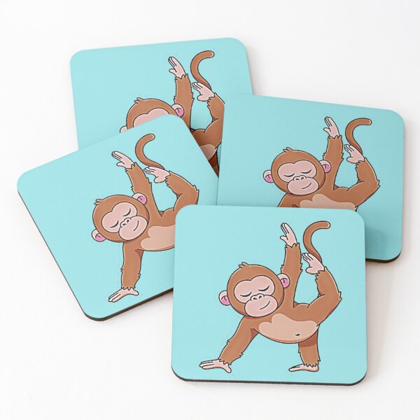 Item preview, Cute Sleepy Hanging Monkey Sticker | Kawaii Jungle Cartoon Animal Design designed and sold by zohocreations.
