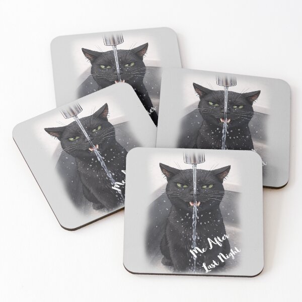 Item preview, Me After Last Night – Hungover Angry Cat Meme designed and sold by BlackCat Vibe.