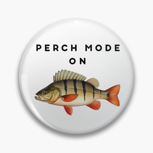 Item preview, Perch Mode ON Fishing Shirt – European Perch Angler Design, Realistic Fish Spinning Tee designed and sold by MammieLO Art.