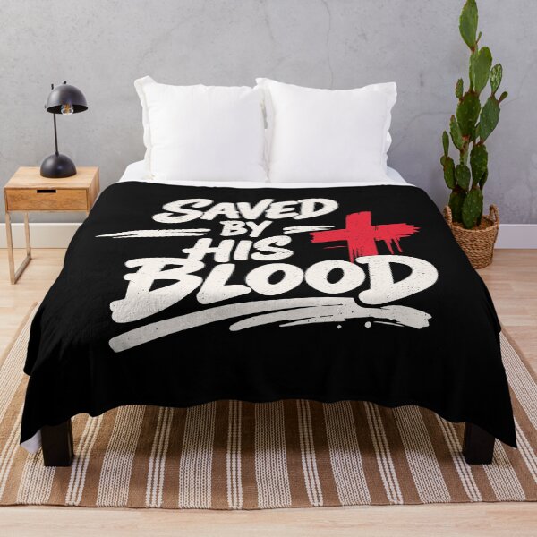 Item preview, Saved By His Blood – Christian Faith Redemptio designed and sold by Verse & Vibes.