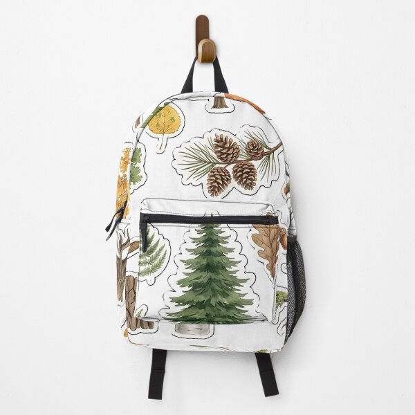 Item preview, Forest Floor Botanical Sticker Sheet - Watercolor Trees, Leaves, Pinecones, & Acorns designed and sold by KINGSMILESTORE.