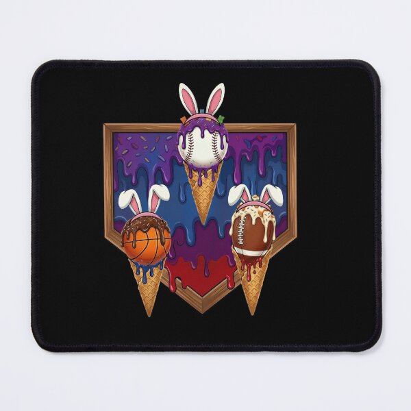 Item preview, Bunny Easter Baseball Basketball Football Dripping Sports Ice Cream designed and sold by KIROSALS.