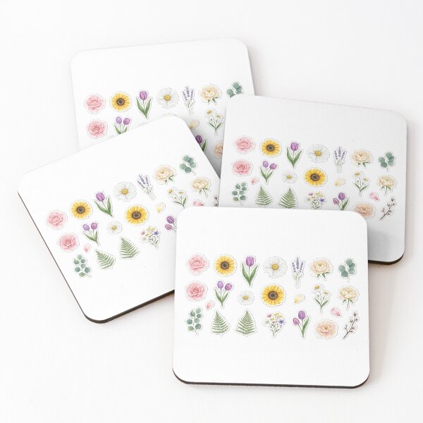 Item preview, Watercolor Floral Sticker Pack - Botanical Flower & Leaf Illustrations for Bullet Journaling and Laptops designed and sold by KINGSMILESTORE.