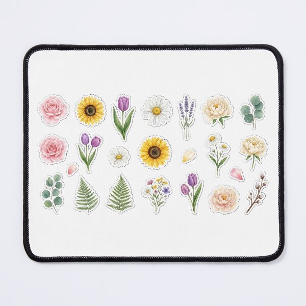 Item preview, Watercolor Floral Sticker Pack - Botanical Flower & Leaf Illustrations for Bullet Journaling and Laptops designed and sold by KINGSMILESTORE.