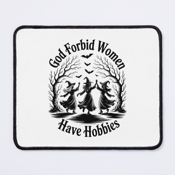 Item preview, God Forbid Have Hobbies Witch Halloween Spooky Season Fall For Her Sarcastic designed and sold by PunkNation-Arts.