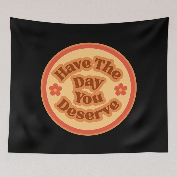 Item preview, Have The Day You Deserve Retro Bumper designed and sold by SWETA HALDER.