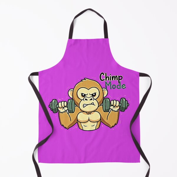 Item preview, Chimp Mode Activated | Muscular Gym Monkey Lifting Weights Sticker designed and sold by zohocreations.