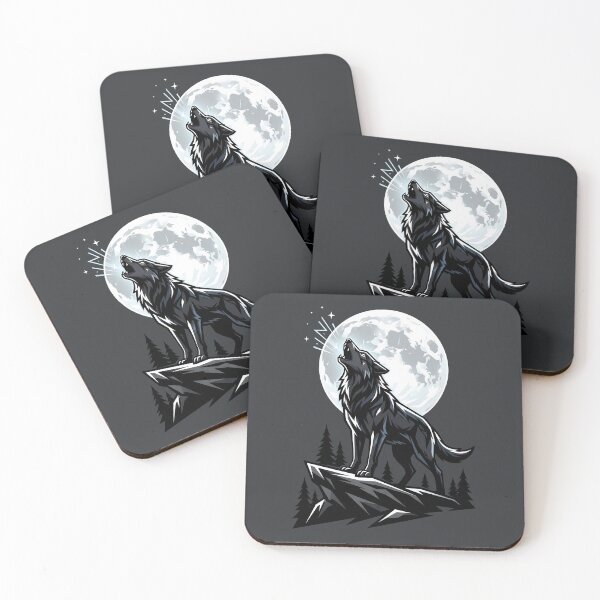 Item preview, Wolf Howling at the Full Moon designed and sold by SolaoLab.