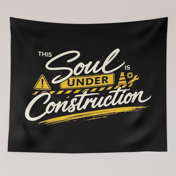 Item preview, This Soul Is Under Construction – Christian Faith Growth designed and sold by Verse & Vibes.