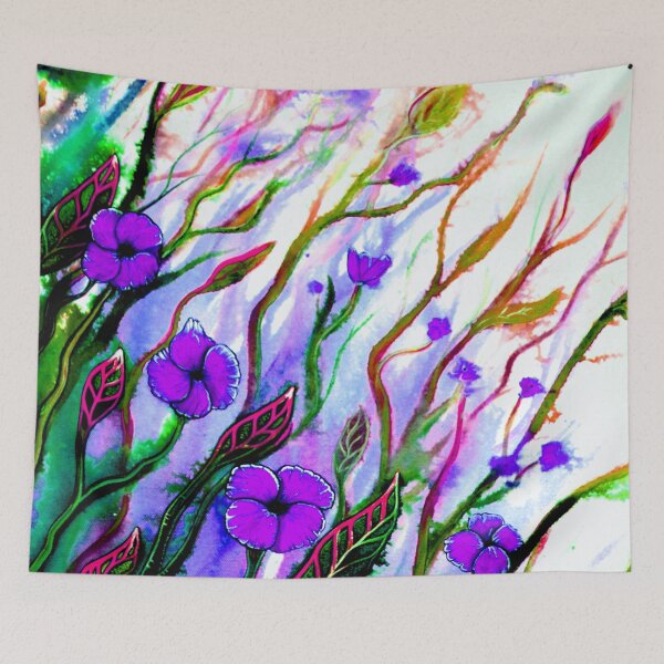Item preview, Purple Flower Power designed and sold by Linda Callaghan.