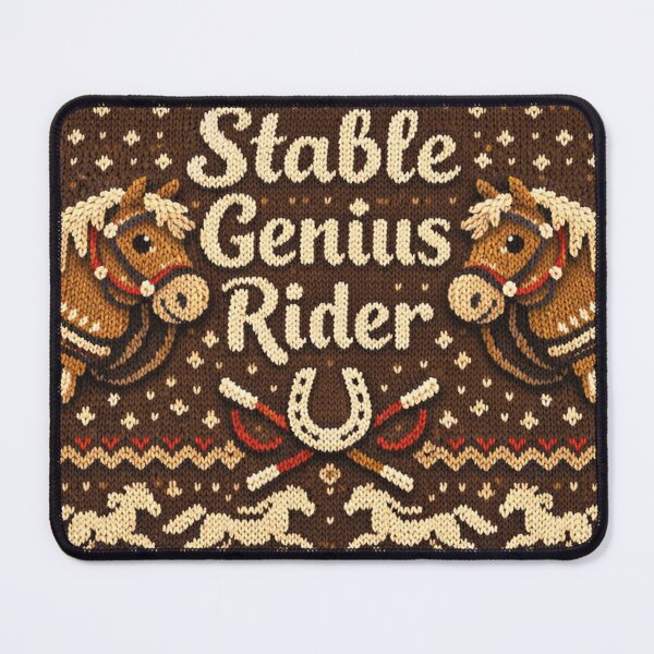 Item preview, Stable Genius Rider Equestrian Sports Horse Love Hobby Knitting Patterns designed and sold by Mauswohn.