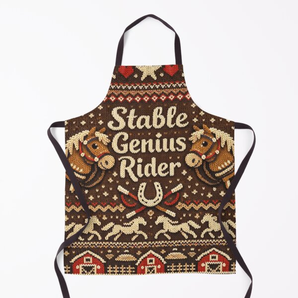 Item preview, Stable Genius Rider Equestrian Sports Horse Love Hobby Knitting Patterns designed and sold by Mauswohn.