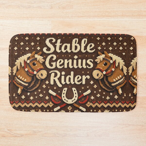 Item preview, Stable Genius Rider Equestrian Sports Horse Love Hobby Knitting Patterns designed and sold by Mauswohn.