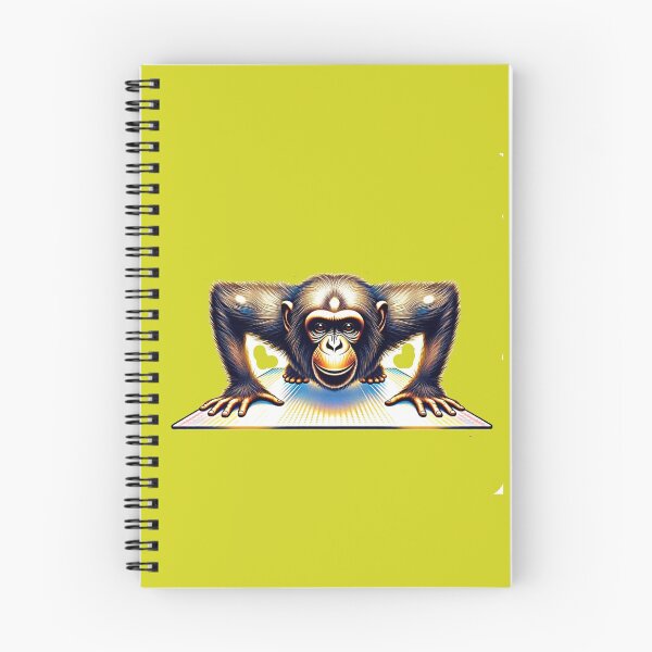 Item preview, Glowing Yoga Chimp | Spiritual Enlightened Monkey Energy Sticker designed and sold by zohocreations.