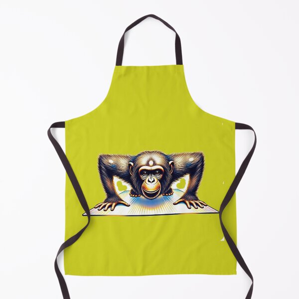 Item preview, Glowing Yoga Chimp | Spiritual Enlightened Monkey Energy Sticker designed and sold by zohocreations.