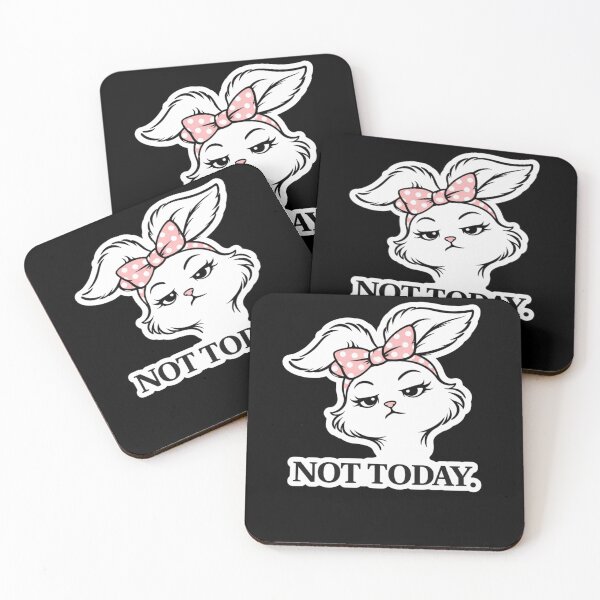 Item preview, Not Today Bunny Sticker – Funny Sarcastic Rabbit Cute Attitude Meme Sticker, Sassy Bunny Head, Introvert Mood Gift designed and sold by VibeOffline Studio.