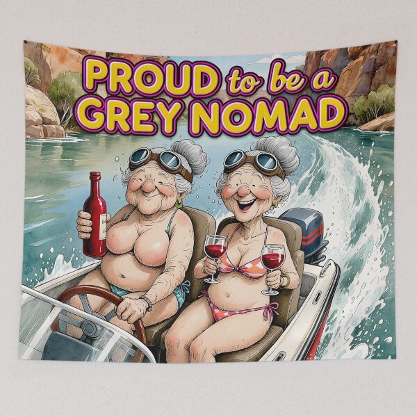 Item preview, Proud to be a Grey Nomad designed and sold by Huskyyy Designs.