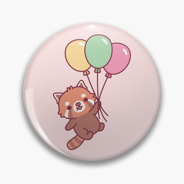 Item preview, Cute Red Panda And Balloons designed and sold by rustydoodle.