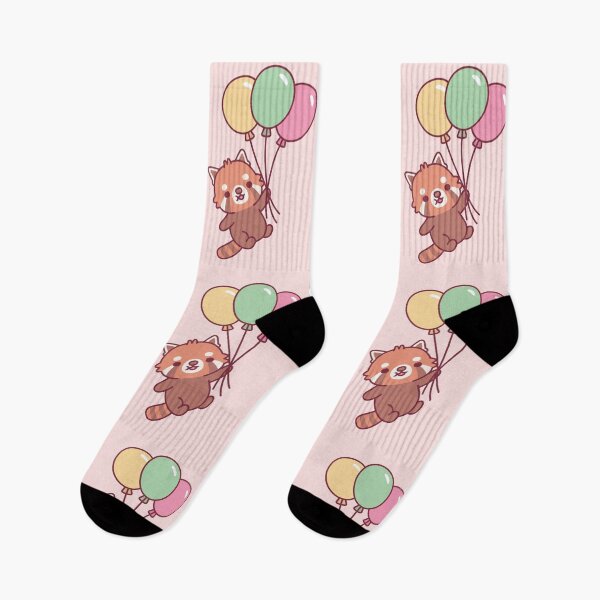 Item preview, Cute Red Panda And Balloons designed and sold by rustydoodle.