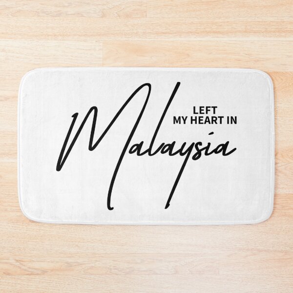 Item preview, Left My Heart In Malaysia - Aesthetic Southeast Asia Travel Quote designed and sold by ReggieDior.