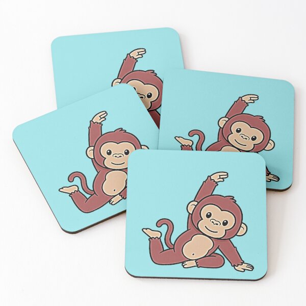 Item preview, Cute Yoga Monkey Stretching Kawaii Animal Fitness Sticker designed and sold by zohocreations.