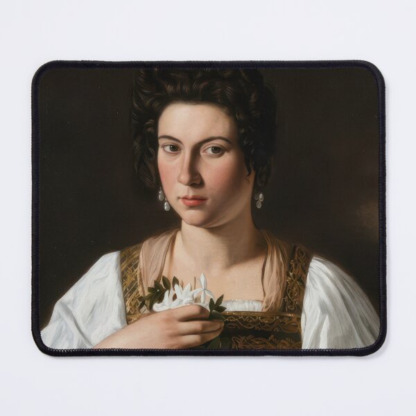 Item preview, Caravaggio Portrait of a Courtesan Classical Baroque Painting designed and sold by TheSoulOfArt.