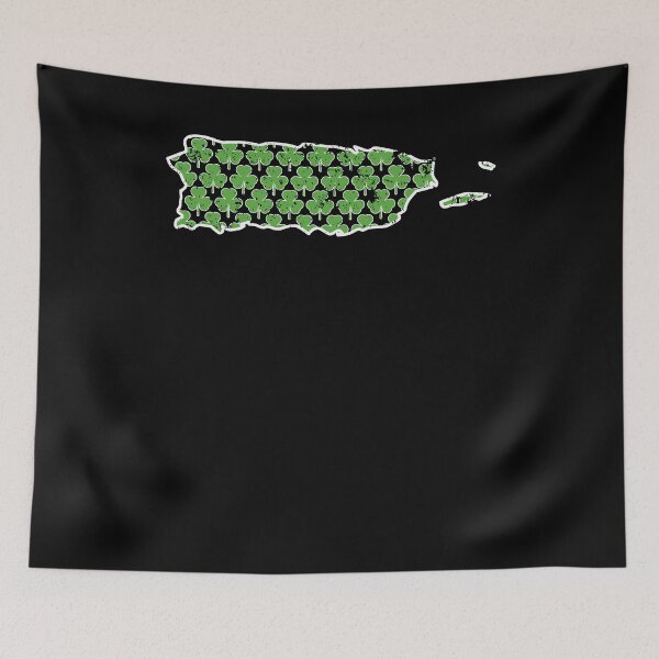 Aperçu de l'œuvre Shamrock Tee Shirt Porto Rico Femmes St Pattys créée et vendue par shoppzee.