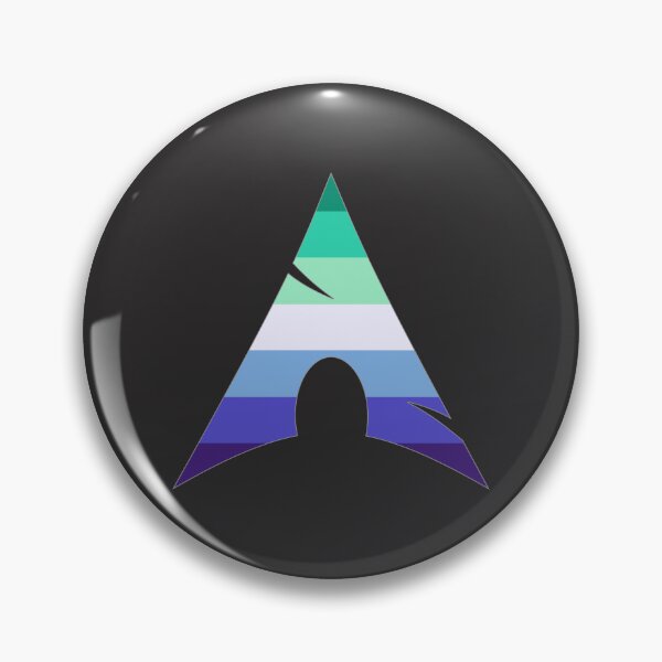 Item preview, Arch Linux Striped Sticker – Minimal Gradient Tech Design designed and sold by PenguinPowered.