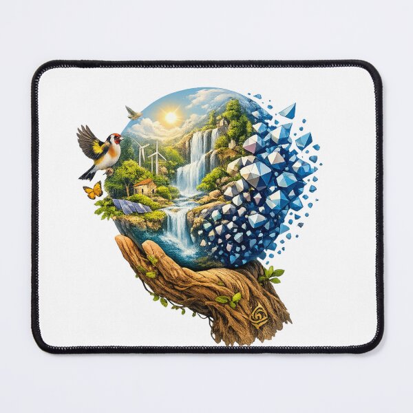 Item preview, Mother Nature's Hand: Sustainable Earth & Crystal Surreal Art designed and sold by inamosone.