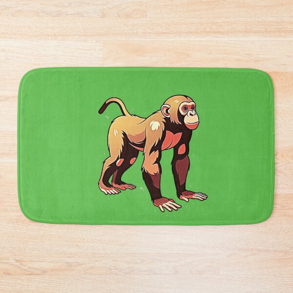 Item preview, Artistic Golden Primate - Curious Standing Monkey Wildlife Sticker designed and sold by zohocreations.