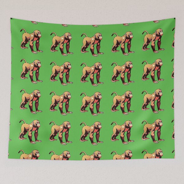 Item preview, Artistic Golden Primate - Curious Standing Monkey Wildlife Sticker designed and sold by zohocreations.