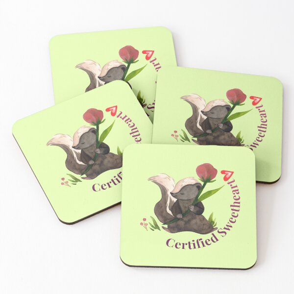 Item preview, Certified Sweetheart Cute Skunk Illustration – Kawaii Animal Love Design designed and sold by Yesss-Mau.