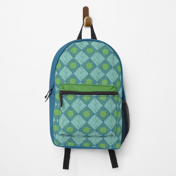 Item preview, Diamond Plaid Sunflowers and Grassy Weaves Print - Pond Life designed and sold by Daniel Bevis Design.