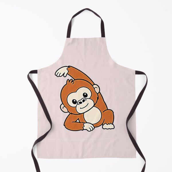 Item preview, Kawaii Yoga Monkey Stretching - Cute Orangutan Zen Animal Sticker designed and sold by zohocreations.