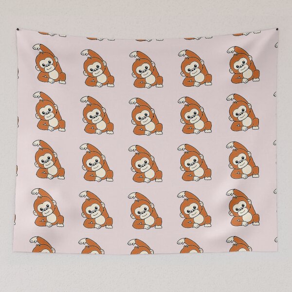 Item preview, Kawaii Yoga Monkey Stretching - Cute Orangutan Zen Animal Sticker designed and sold by zohocreations.