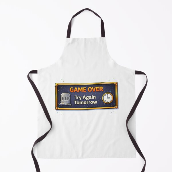 Item preview, Game Over Try Again Tomorrow Funny Gamer Pixel Art RPG Design designed and sold by PixelForge24.