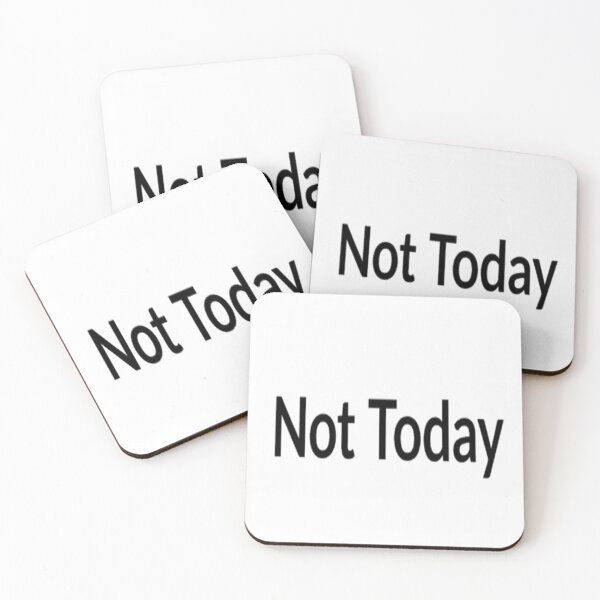 Item preview, Not Today Minimal Sticker | Simple Aesthetic Text designed and sold by Lovestickerco.
