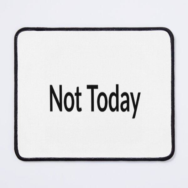 Item preview, Not Today Minimal Sticker | Simple Aesthetic Text designed and sold by Lovestickerco.