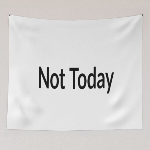 Item preview, Not Today Minimal Sticker | Simple Aesthetic Text designed and sold by Lovestickerco.
