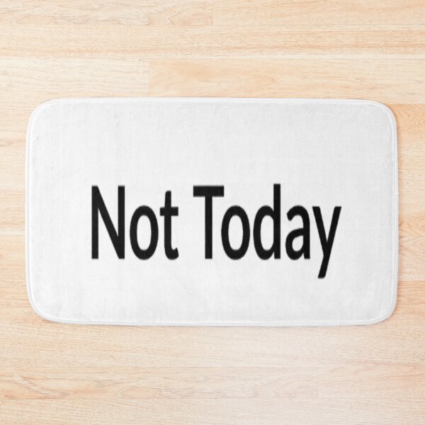 Item preview, Not Today Minimal Sticker | Simple Aesthetic Text designed and sold by Lovestickerco.