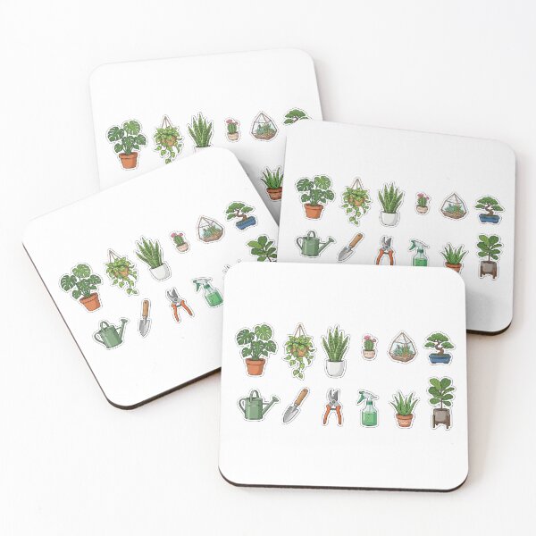Item preview, Aesthetic Indoor Houseplants and Botany Sticker Pack designed and sold by KINGSMILESTORE.