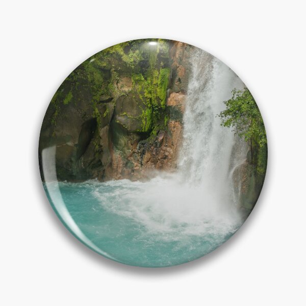 Item preview, Rio Celeste Waterfall – Stunning Turquoise Blue Waterfall in Costa Rica Rainforest designed and sold by WildFrameNature.