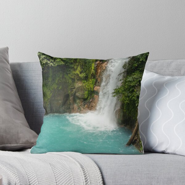 Item preview, Rio Celeste Waterfall – Stunning Turquoise Blue Waterfall in Costa Rica Rainforest designed and sold by WildFrameNature.
