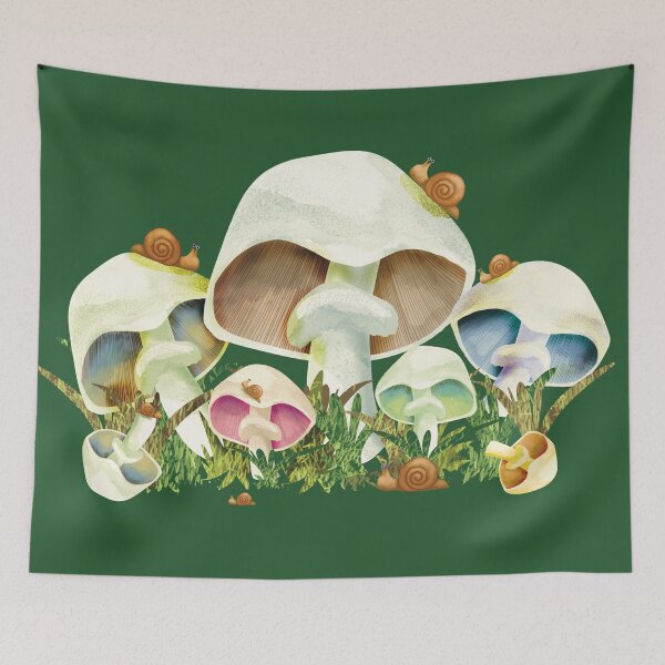 Item preview, Mushrooms and Garden Snails designed and sold by Karin Taylor.